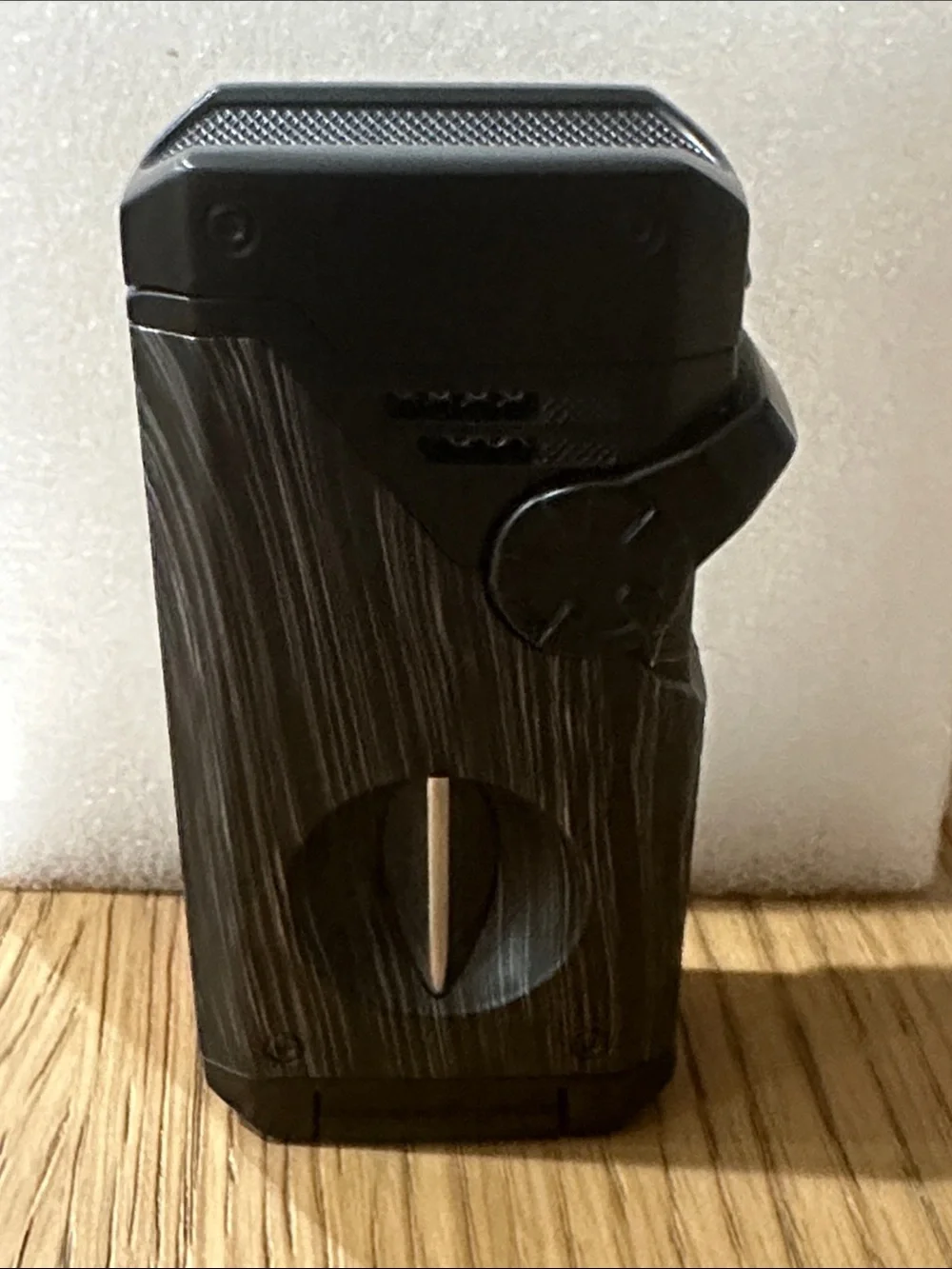Black and Gray Pocket Cigar Cutter Lighter
